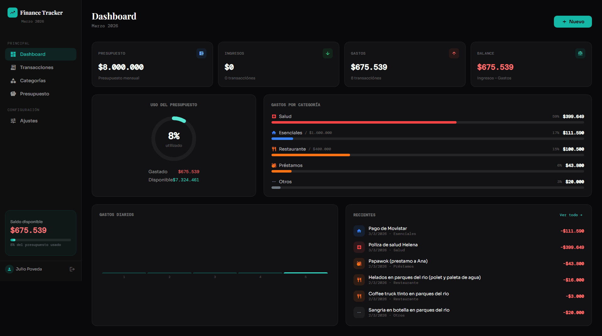 💵 Finance Tracker