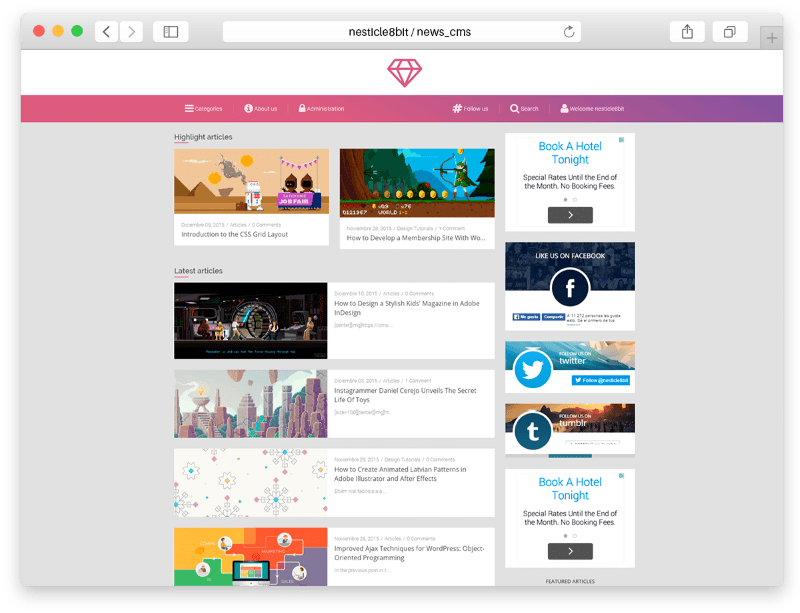 📰 Content Management System for News
