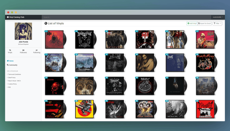 🎧 Vinyl | Catalog Frontend